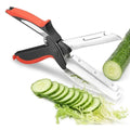 Tijera Cortadora de Verduras con Tabla Integrada
