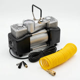 Compresor de Aire Doble Cilindro 12V para Carro y Moto