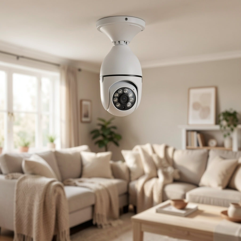 Cámara de seguridad bombillo WiFi 360 grados